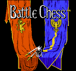 Battle Chess title screen for NES